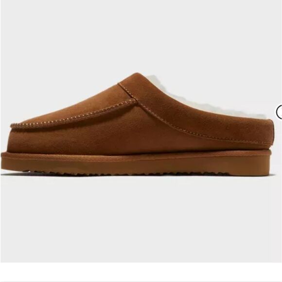 🆕👞Dluxe by Dearfoams -  Men's Moc Toe Clog Slippers Moi Black - Picture 2 of 7